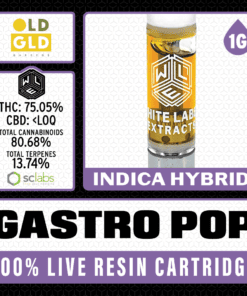 White Label Extracts 1g Live Resin Cartridge - Gastro Pop