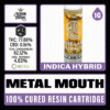White Label Extracts 1g Cured Resin Cartridge - Metal Mouth