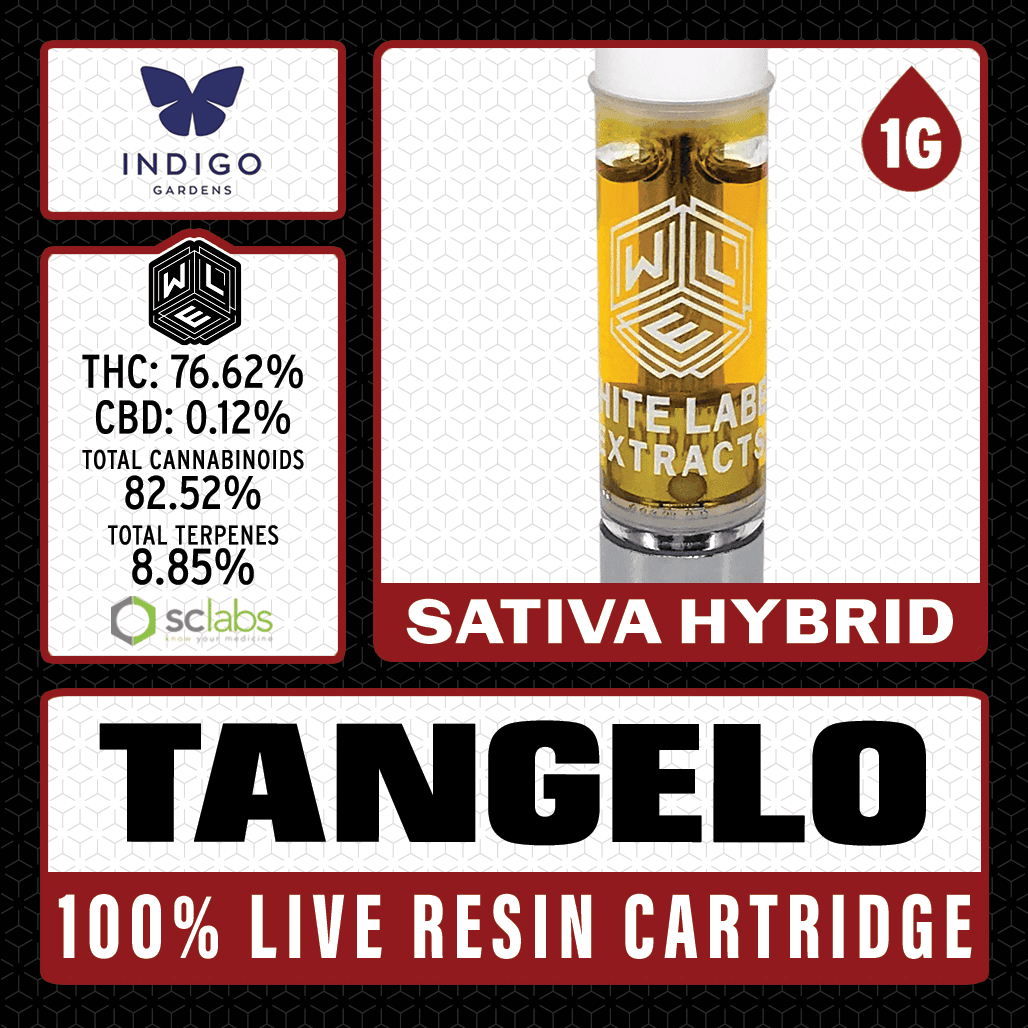 White Label Extracts 1g Live Resin Cartridge - Tangelo