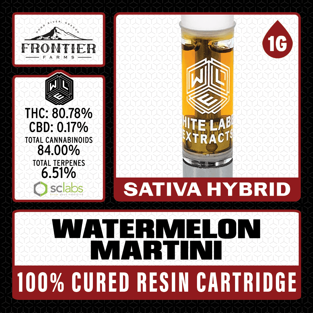 White Label Extracts 1g Cured Resin Cartridge - Watermelon Martini