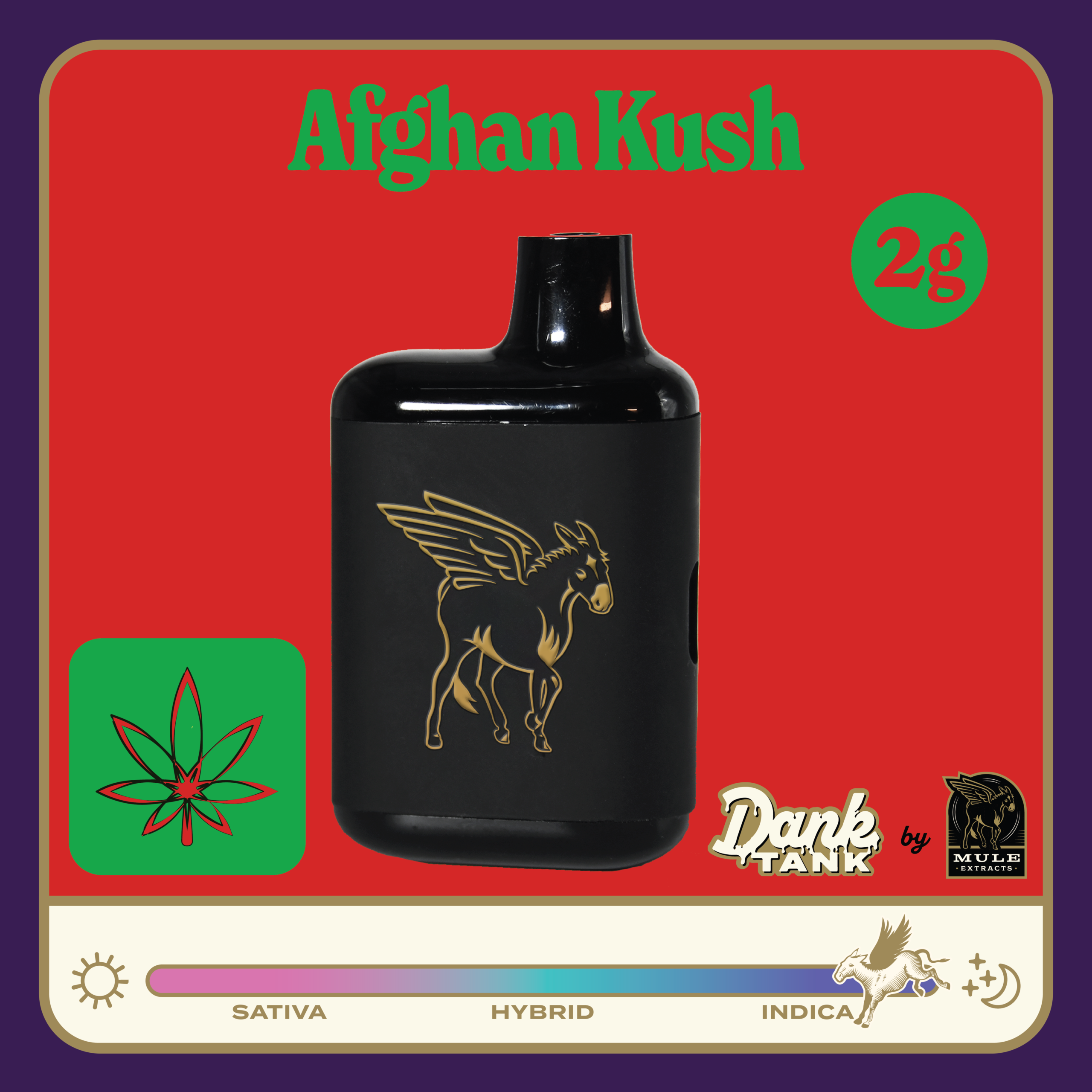 Mule Extracts 2g LR AIO Vape - Afghan Kush